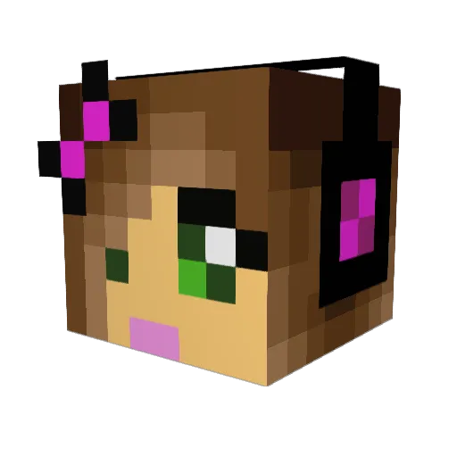 zupant Minecraft avatar head, 3D render