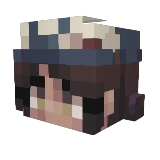 zur1ch1 Minecraft avatar head, 3D render