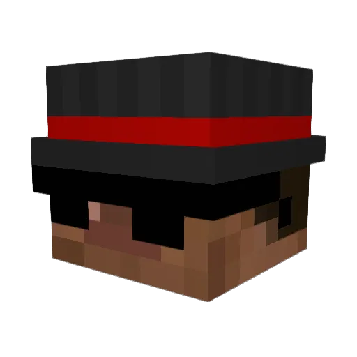 zurby Minecraft avatar head, 3D render
