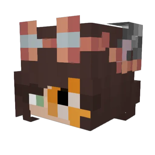 zurelia Minecraft avatar head, 3D render