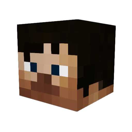 zurgatron Minecraft avatar head, 3D render