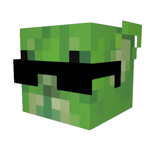 zutsky Minecraft avatar head, 3D render