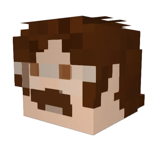 zutsy999 Minecraft avatar head, 3D render