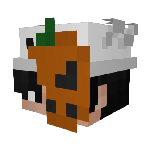 zuttz Minecraft avatar head, 3D render