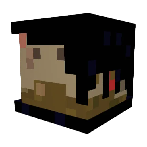 zutytuz Minecraft avatar head, 3D render