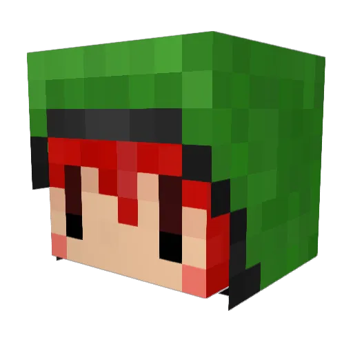 zuu_ton Minecraft avatar head, 3D render