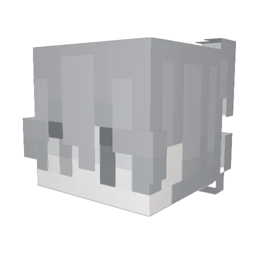 zuuhk Minecraft avatar head, 3D render