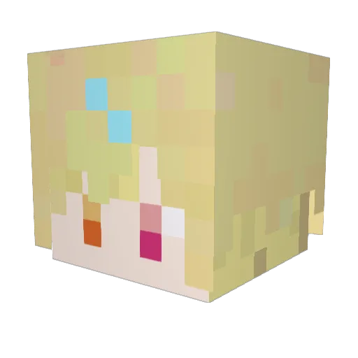 zuusanzzz Minecraft avatar head, 3D render