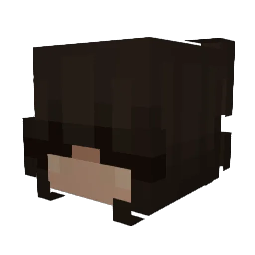 zuvele Minecraft avatar head, 3D render