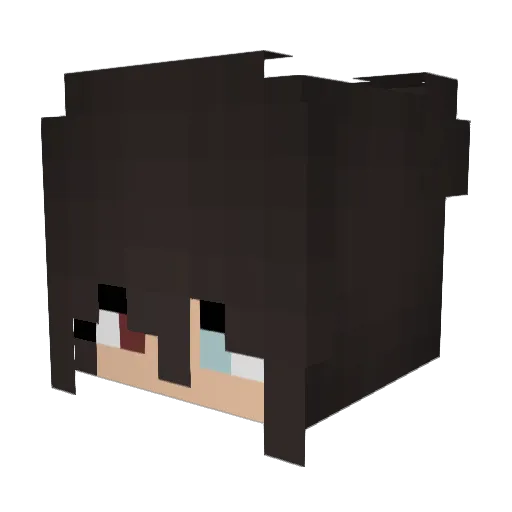 zuverlaessige Minecraft avatar head, 3D render
