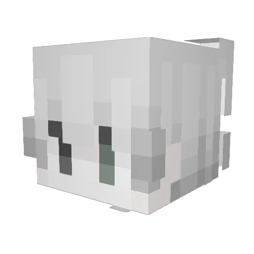 zuverliebt Minecraft avatar head, 3D render