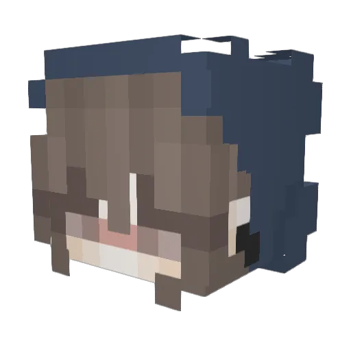 zuz522 Minecraft avatar head, 3D render