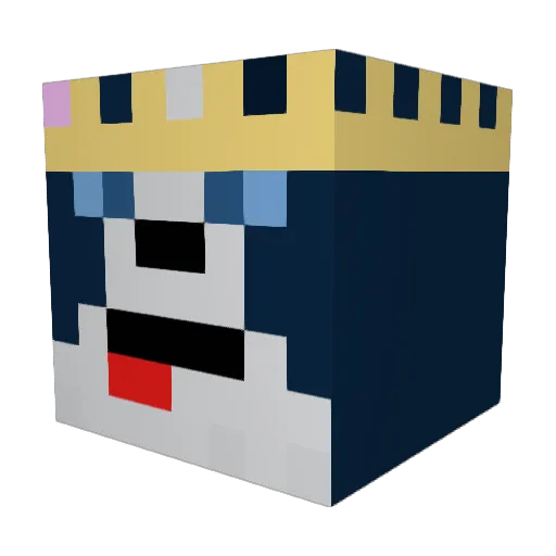 zuza035 Minecraft avatar head, 3D render