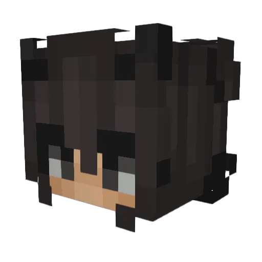 zuzianna_ Minecraft avatar head, 3D render