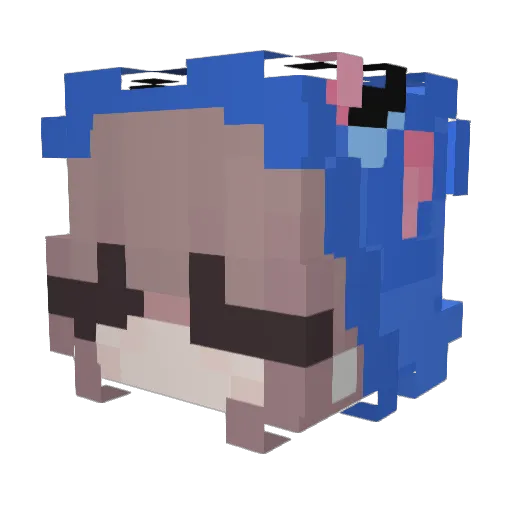 zuzix__ Minecraft avatar head, 3D render