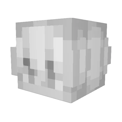 zuzu568 Minecraft avatar head, 3D render