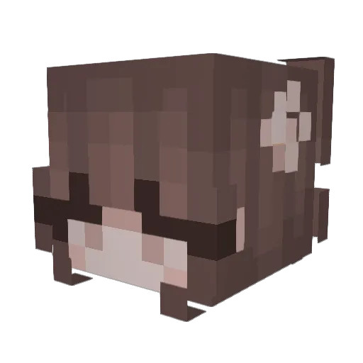 zuzzbee Minecraft avatar head, 3D render