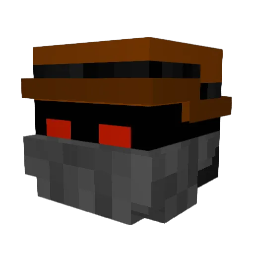 zvNorbi Minecraft avatar head, 3D render