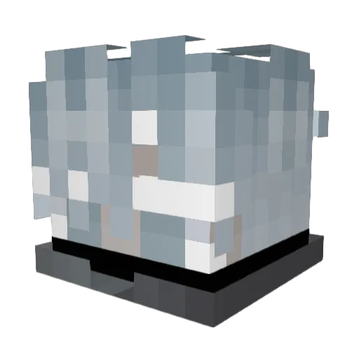 zvaiznite Minecraft avatar head, 3D render