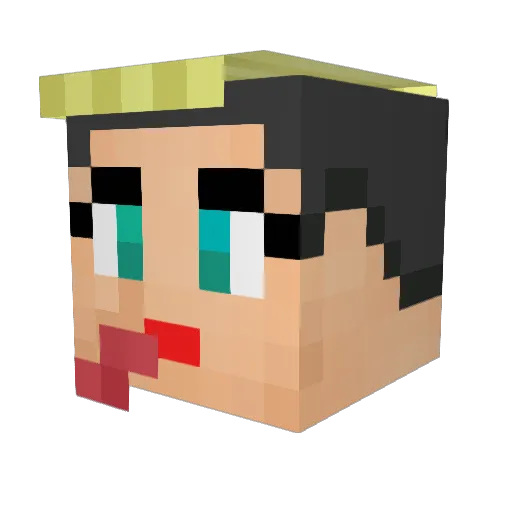 zvamp101 Minecraft avatar head, 3D render