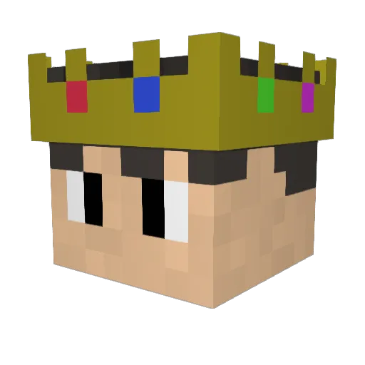 zvcnxm Minecraft avatar head, 3D render