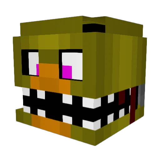 zvoskrt Minecraft avatar head, 3D render
