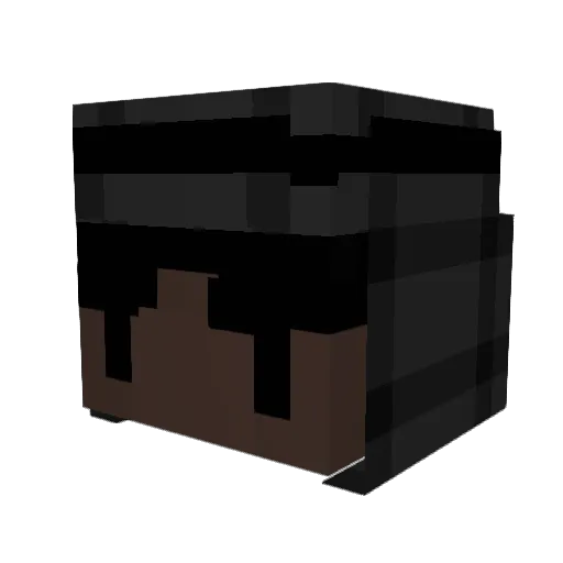 zvoxd Minecraft avatar head, 3D render