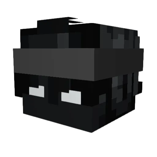zvxchoq Minecraft avatar head, 3D render