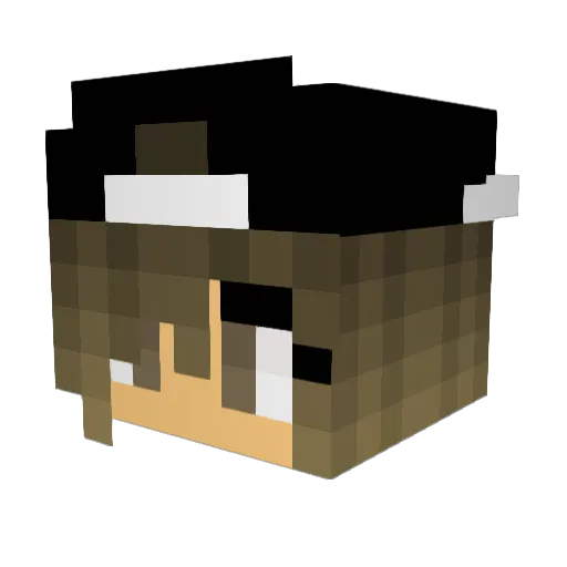 zweaders Minecraft avatar head, 3D render