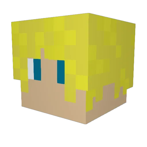 zwedmore Minecraft avatar head, 3D render