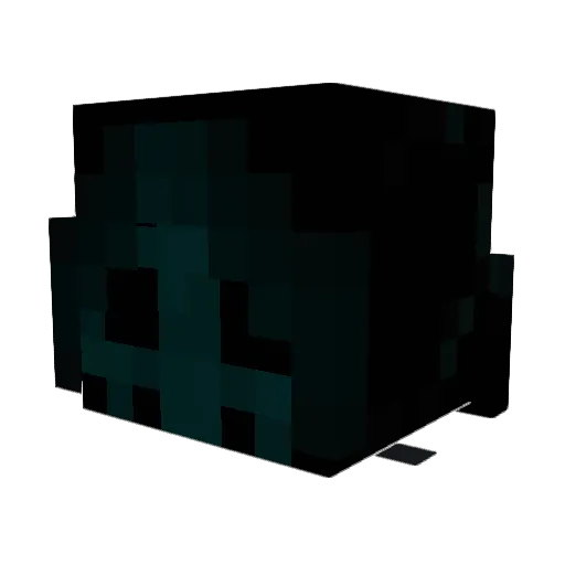 zweied Minecraft avatar head, 3D render