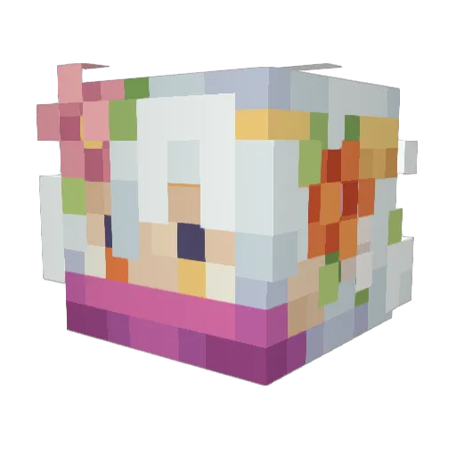 zweih_ Minecraft avatar head, 3D render