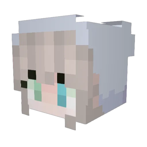 zweimallow Minecraft avatar head, 3D render