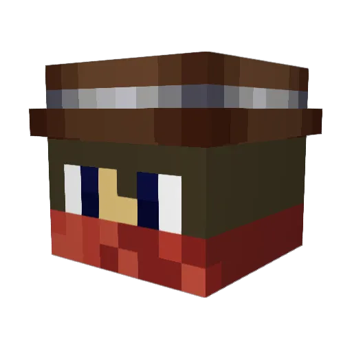 zweiter65 Minecraft avatar head, 3D render