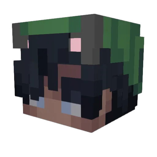 zwerve Minecraft avatar head, 3D render