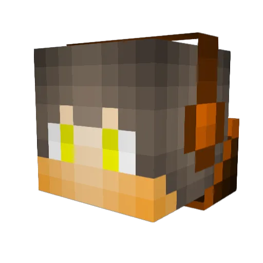 zweylexs Minecraft avatar head, 3D render