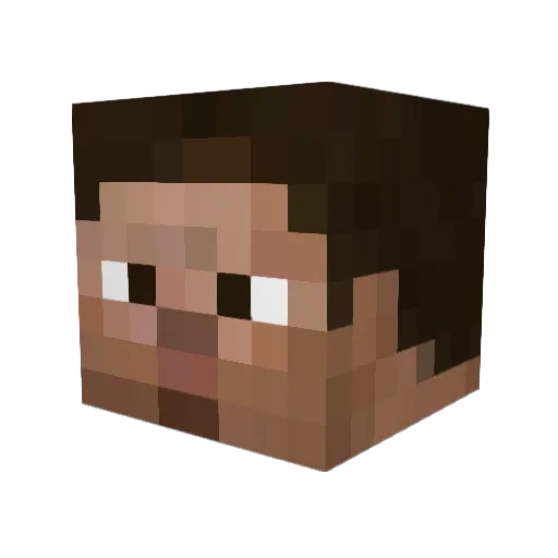 zwiechmann Minecraft avatar head, 3D render