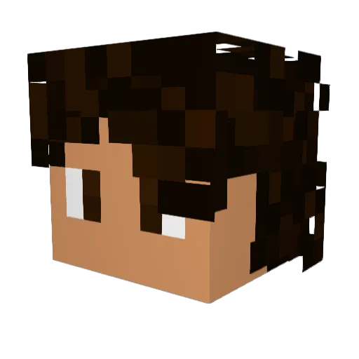 zwilho Minecraft avatar head, 3D render