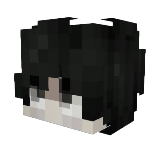 zwiye Minecraft avatar head, 3D render