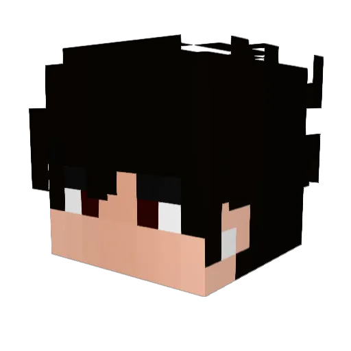 zwiza Minecraft avatar head, 3D render