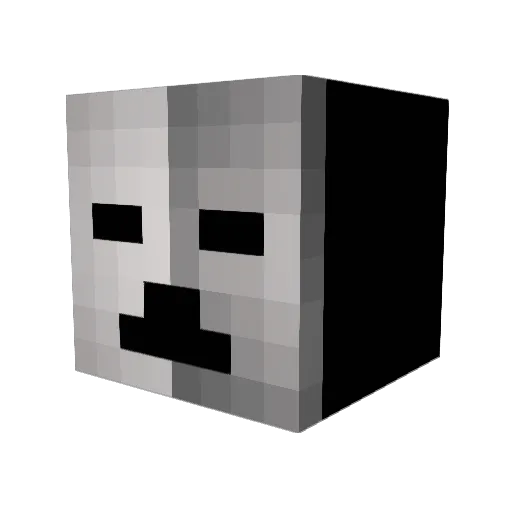 zwjatop Minecraft avatar head, 3D render