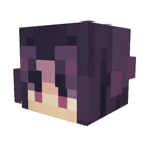 zws_0 Minecraft avatar head, 3D render