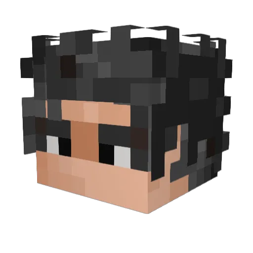 zwvnc Minecraft avatar head, 3D render