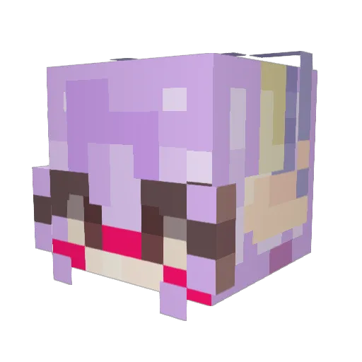 zwxddxry Minecraft avatar head, 3D render