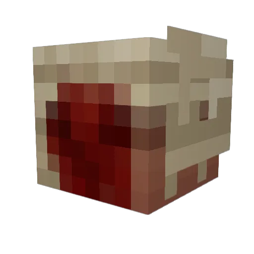 zwyrq Minecraft avatar head, 3D render