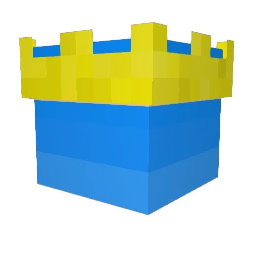 zwyvv Minecraft avatar head, 3D render