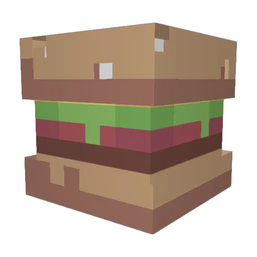 zxLxcas Minecraft avatar head, 3D render