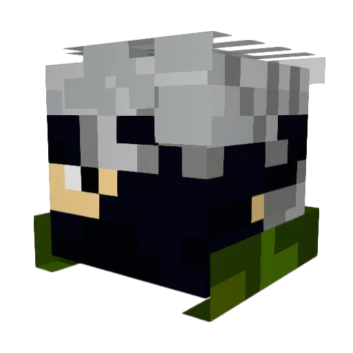 zxPsyChoKiLLaxz Minecraft avatar head, 3D render