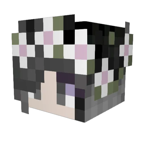zxc0454 Minecraft avatar head, 3D render