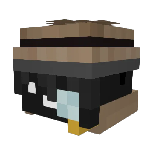 zxcKachMar Minecraft avatar head, 3D render